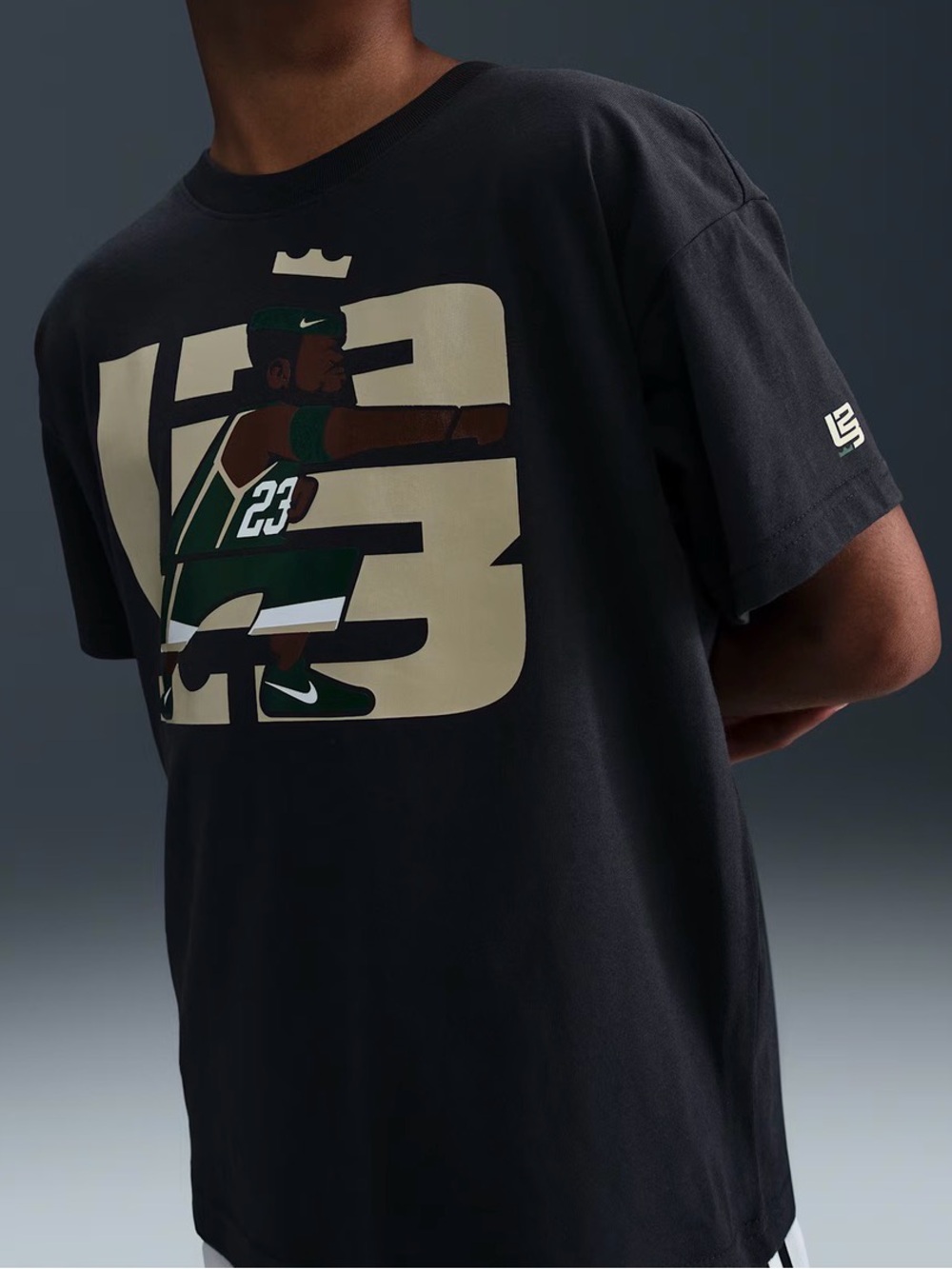 Lebron James Nike Boys' Black Basketball Graphic Tee